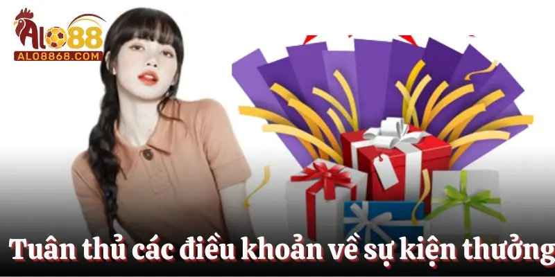 Tuân thủ các điều khoản về sự kiện thưởng